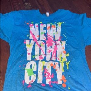 New York City shirt, baby blue, medium